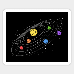 Solar System Dice Tabletop RPG Magnet